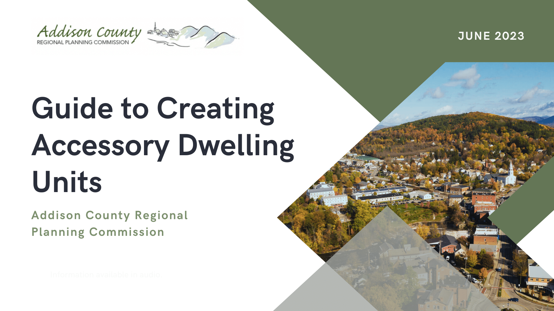 ACRPC Resource Guide to Accessory Dwelling Units | Addison County ...