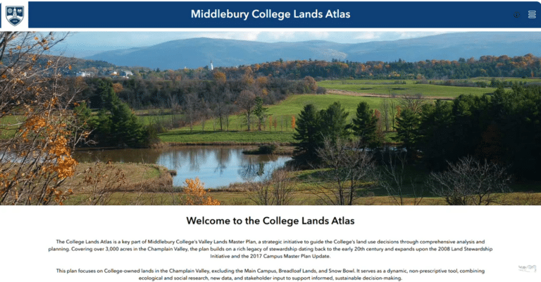 Middlebury College Lands Atlas demonstration cover